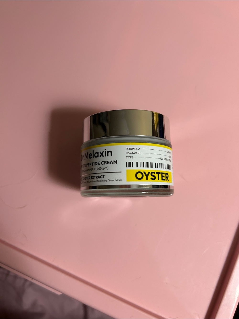 Dr. Melaxin Oyster Peptide Cream — White & Yellow Jar